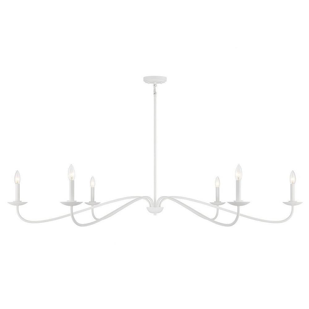 6 Light Oversized Chandelier by Meridian M100119