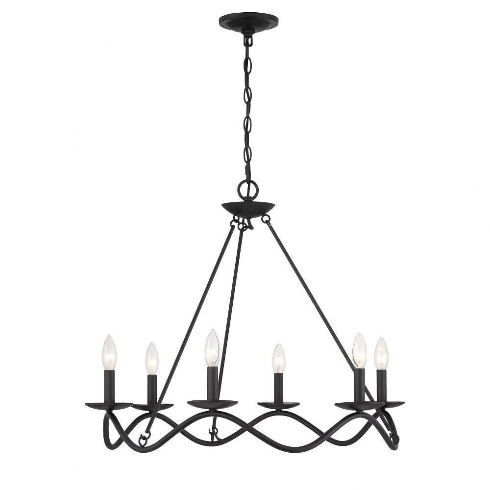 6 Light Large Chandelier by Meridian M100137