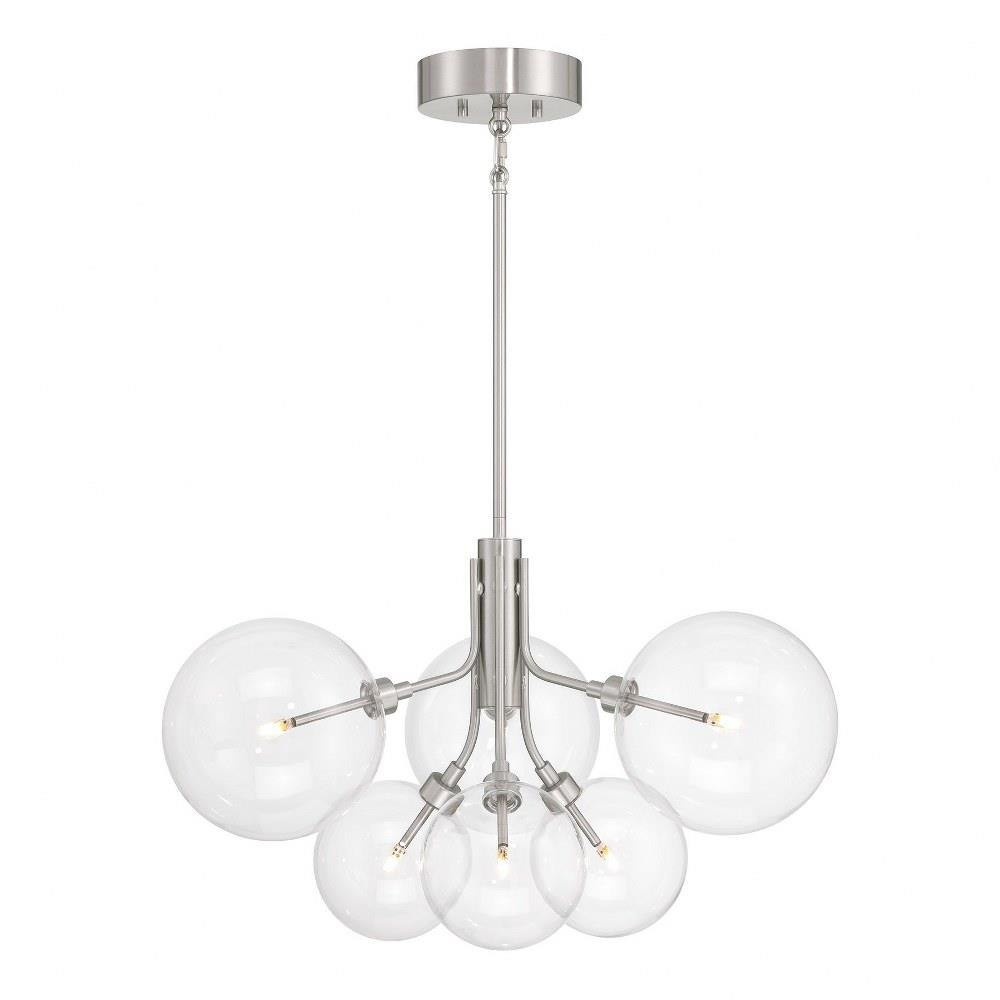 6 Light Large Chandelier by Meridian M100135