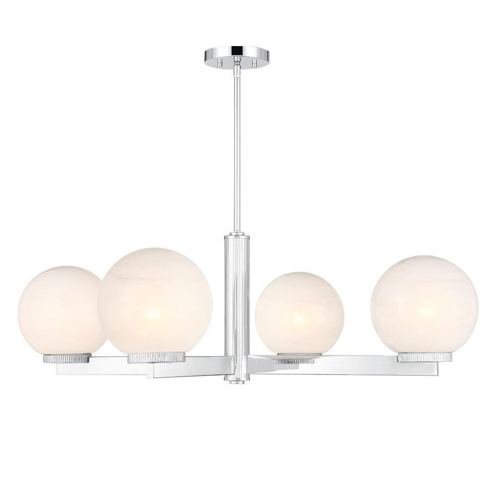 4 Light Oversized Chandelier by Meridian M100123