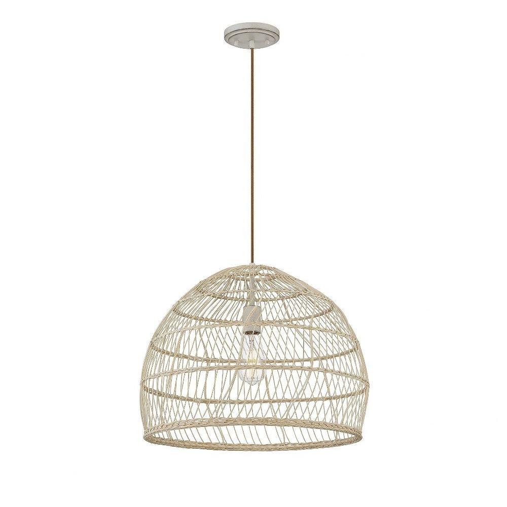 1 Light Large Pendant 16 Inch Tall by Meridian - M70106