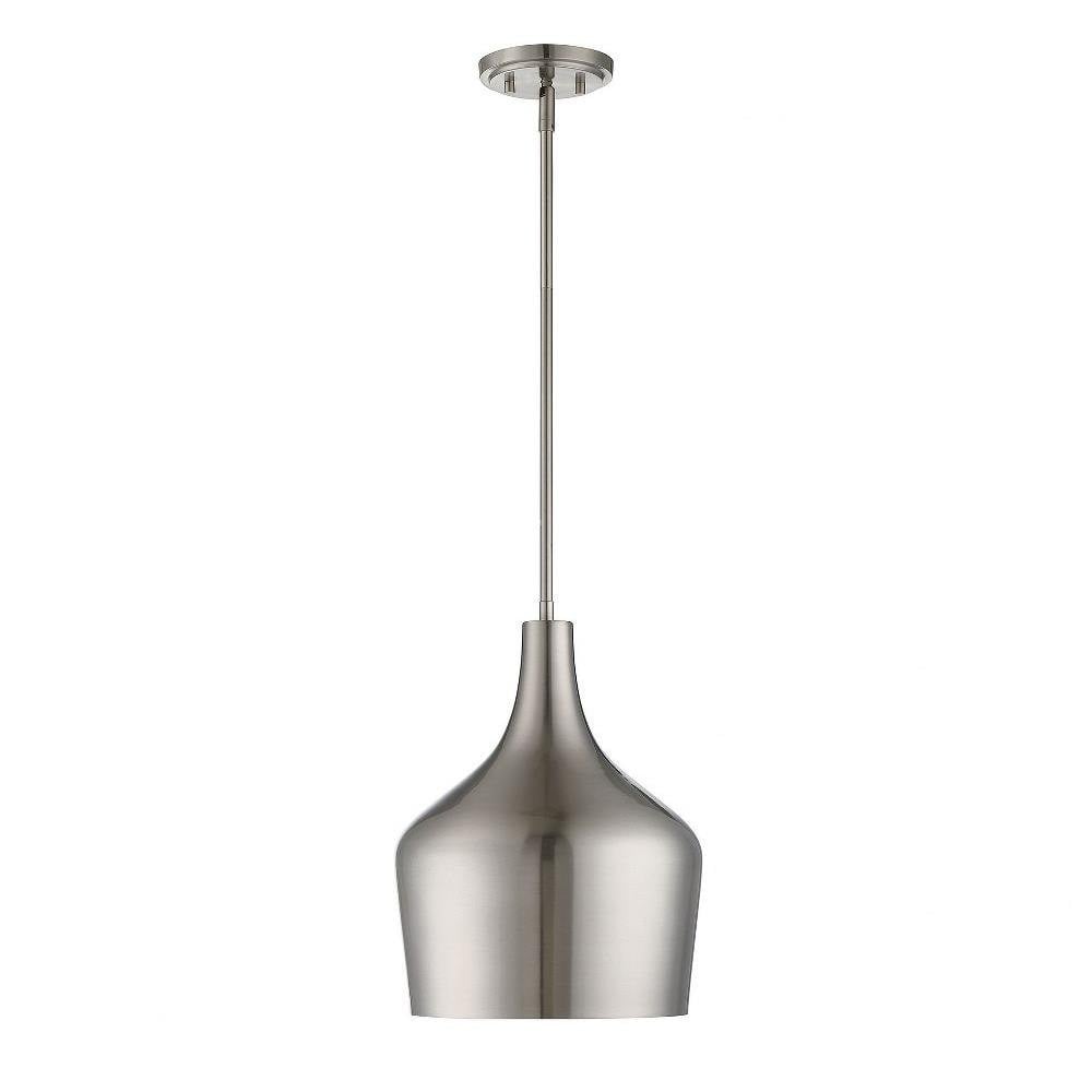 1 Light Mid Century Modern Small Pendant 14 Inch Tall by Meridian - M70020