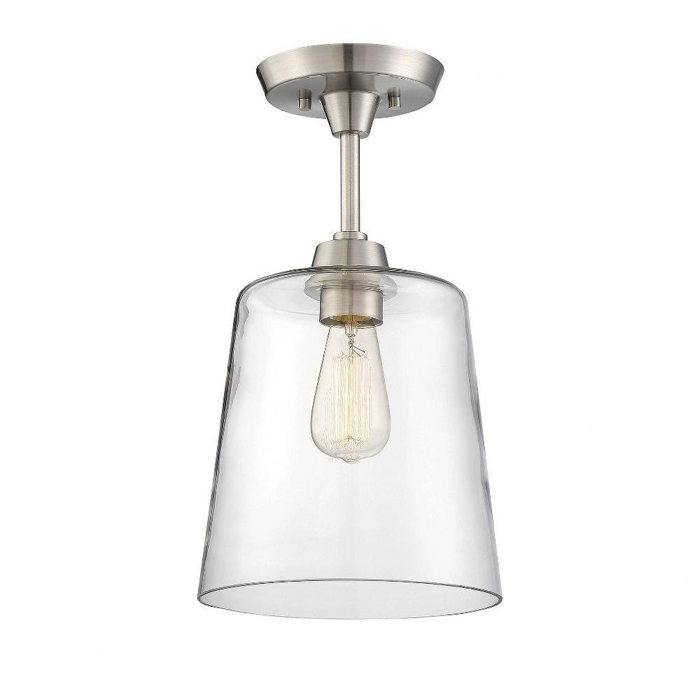 1 Light 10 Inch Wide Modern Semi Flush Mount by Meridian - M60010
