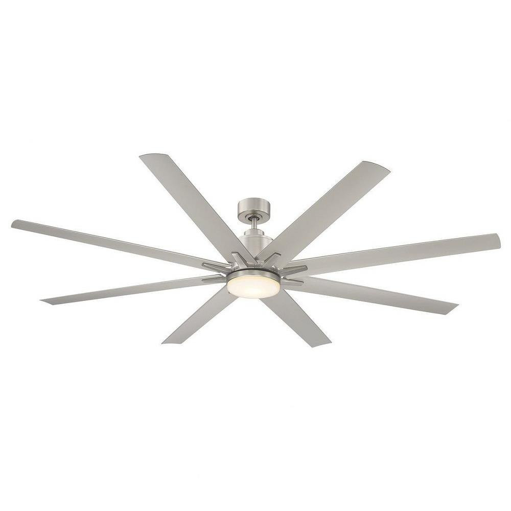 Bluffton 8 Blade Ceiling Fan with Light Kit 72 Inches Wide by Meridian - M2025