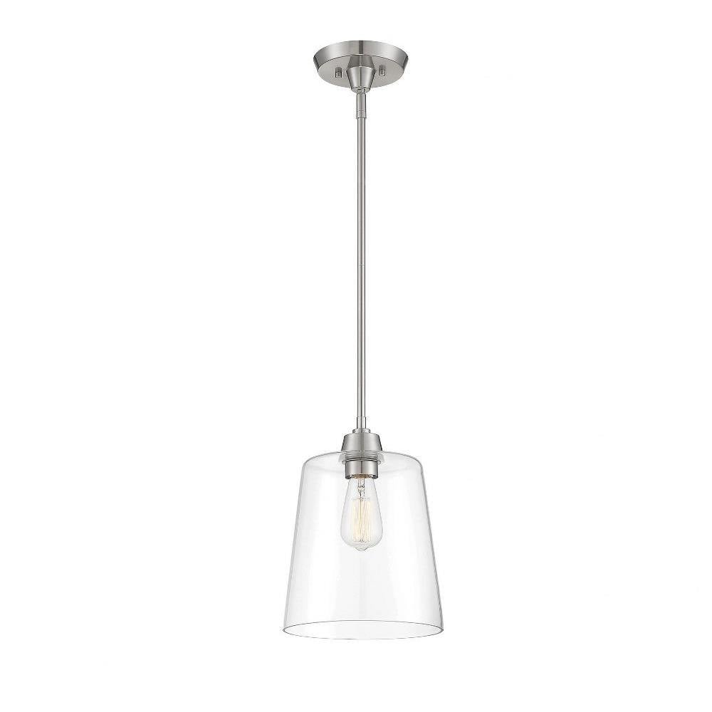 1 Light Mid Century Modern Small Pendant 11.5 Inch Tall by Meridian - M70081