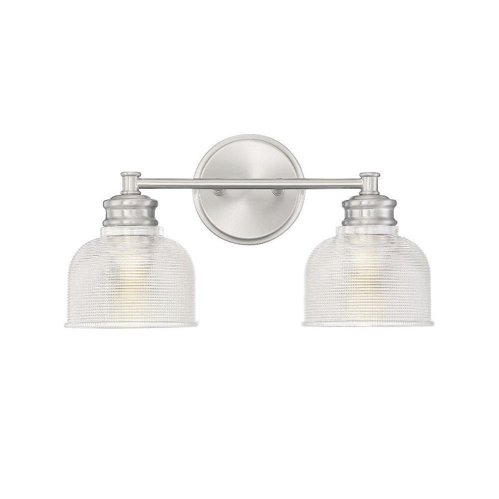 2 Light Vanity Light 9.25 Inch Tall by Meridian - M80034