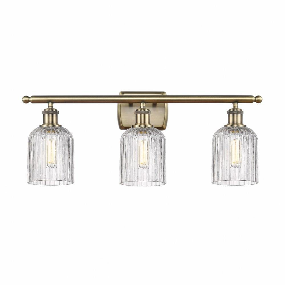 Bridal Veil 3 Light Art Deco Vanity Light by Innovations - 516-3W-G559-5