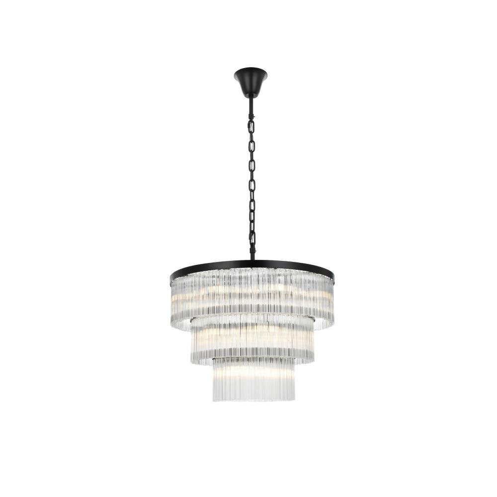 Harlow 18 Light Chandelier 24 Inch Tall and 32 Inch Wide by Elegant - 1070G32