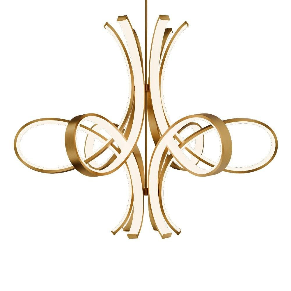 Fleur De Lis 102.2W 6 LED Pendant 46.38 Inch X 56 Inch Wide by Modern Forms - PD-90556