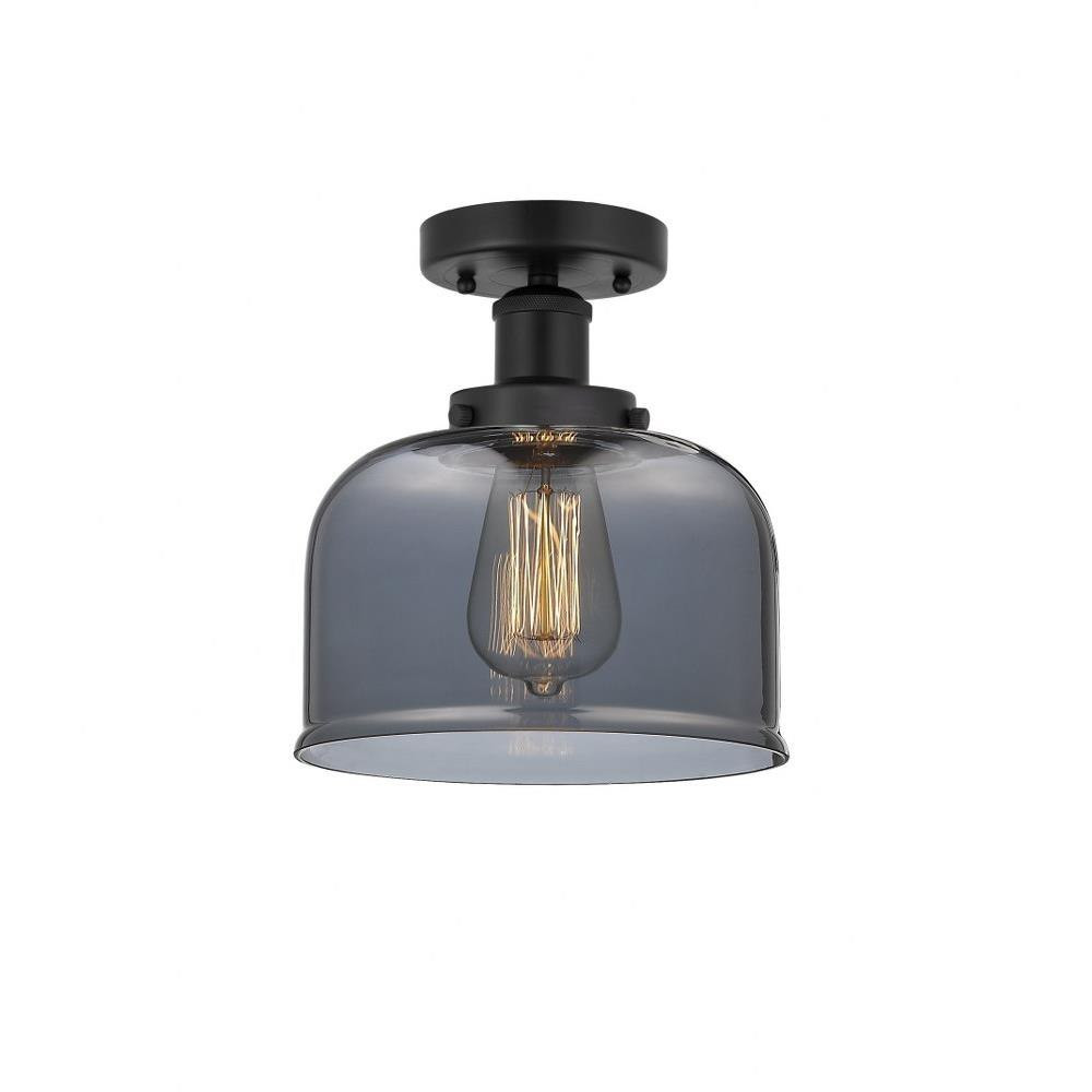 Bell 1 Light 6.5 Inch Tall Semi Flush Mount by Innovations - 616-1F-G73