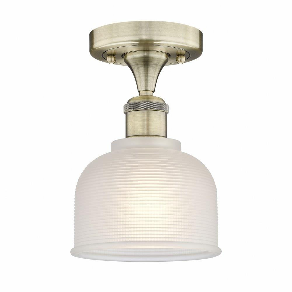 Dayton 1 Light 5.5 Inch Wide Semi Flush Mount by Innovations - 616-1F-G41