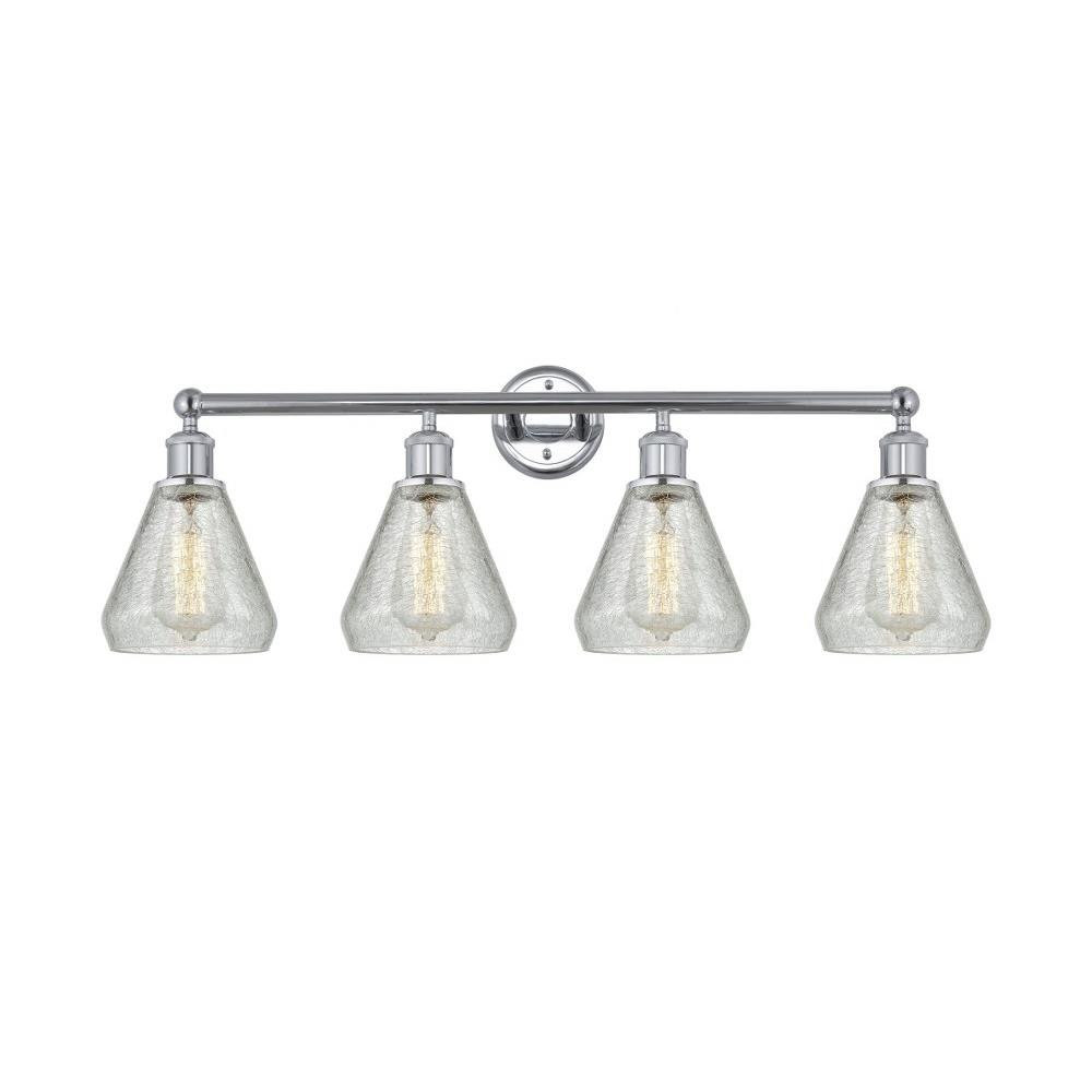 Conesus 4 Light Industrial Vanity Light 33 Inch Wide by Innovations - 616-4W-G27
