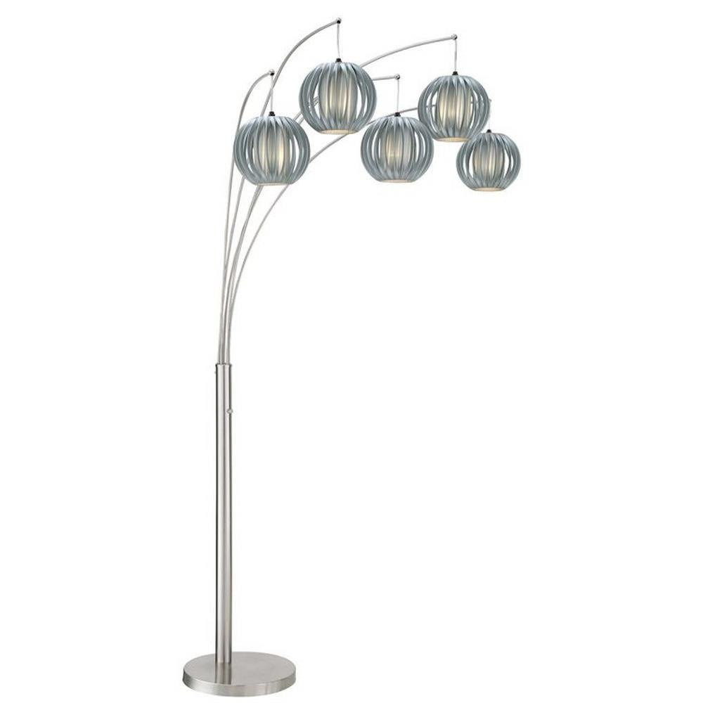 Deion 5 Light Arch Floor Lamp 90 x 78 Inches by Lite Source - LS-8872PS