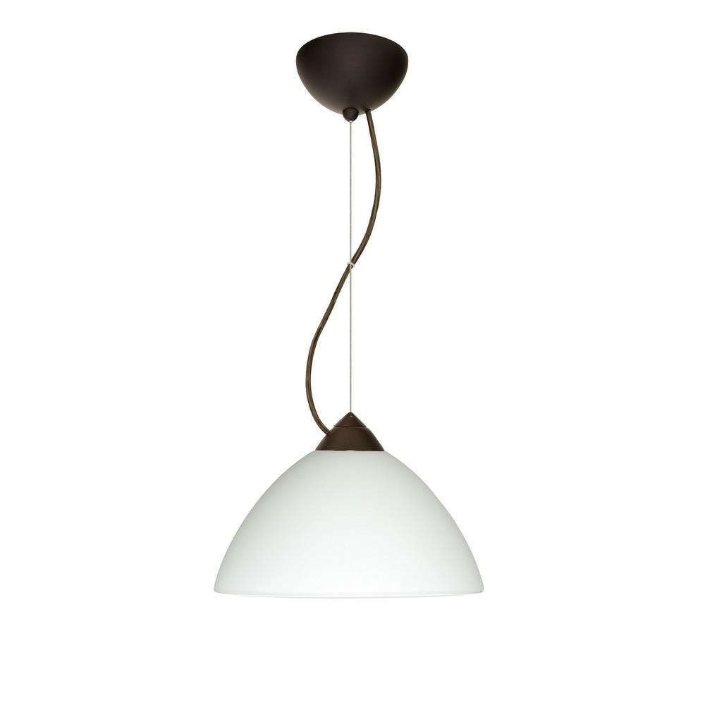 Tessa 1 Light Small Cable Pendant with Flat Canopy by Besa - 1KX-TESSA
