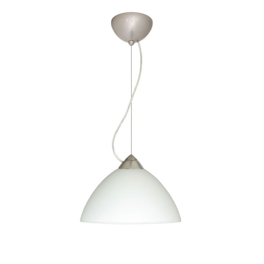 Tessa 1 Light Small Cable Pendant with Flat Canopy by Besa - 1KX-TESSA