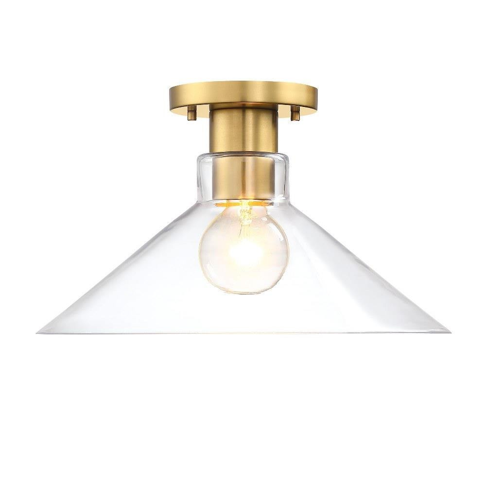 Leena 1 Light Semi Flush Mount 8.5 InchX14 Inch Wide by Designers Fountain - D307M-SF