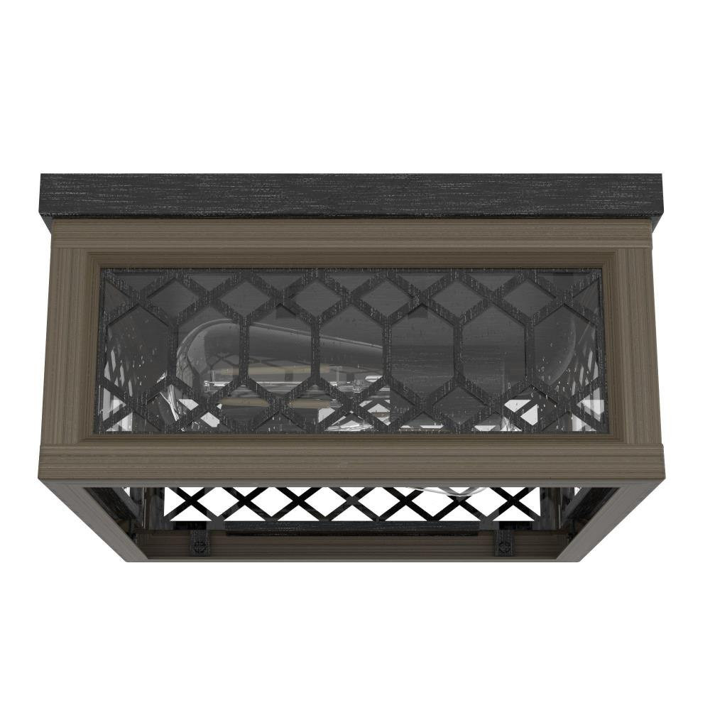 Chevron 2 Light 11 Inch Wide Flush Mount by Hunter Fans - CH2_199_FM