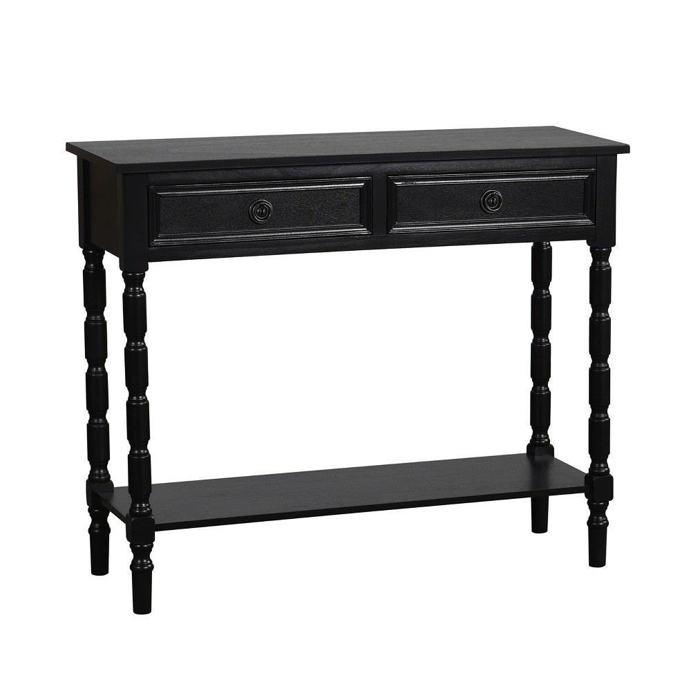 Barrett 2 Drawer Console Table 35.5 Inch X 29.5 Inch Wide by Stylecraft - AF102679DS