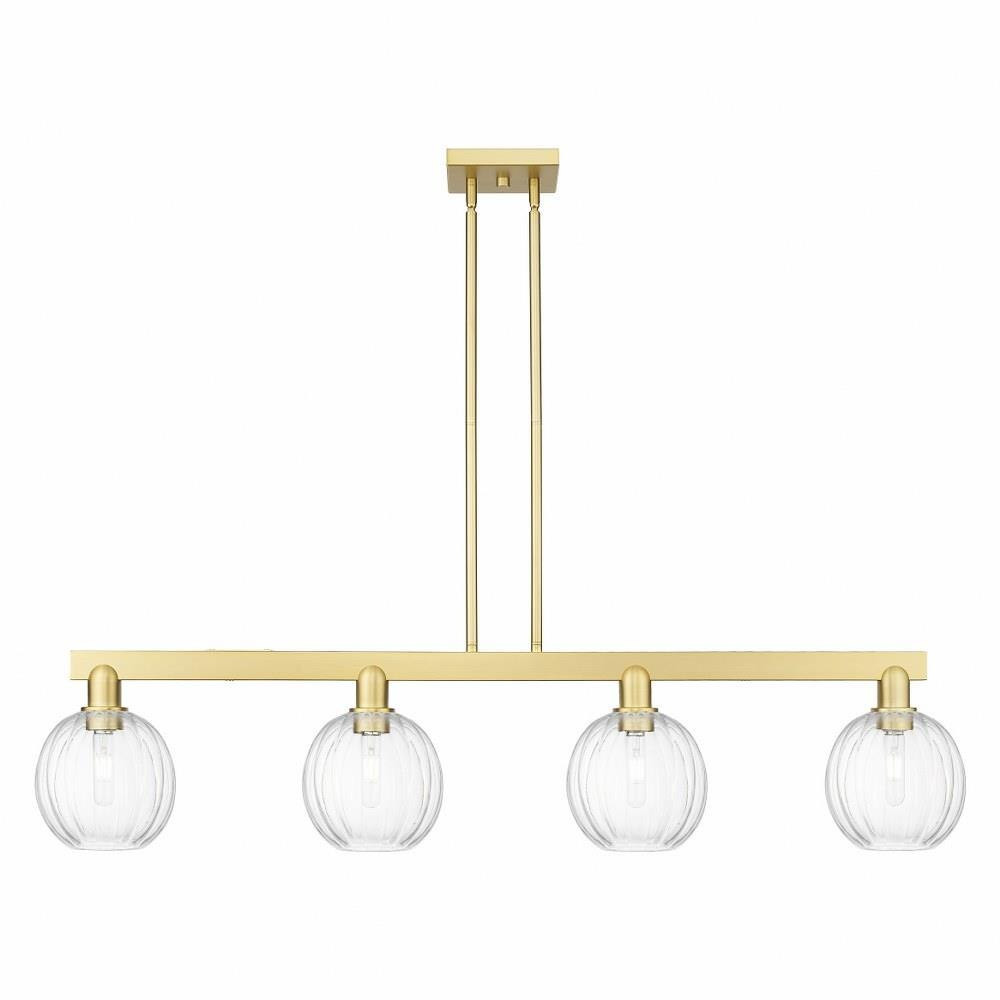 Preston 4 Light Stem Hung Island 10.88 Inch and 48 Inch Wide by Innovations - 716-4I-G458-7
