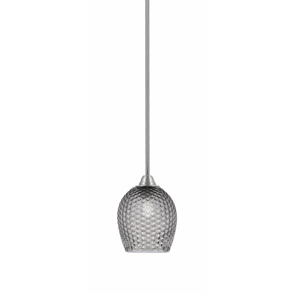 Paramount 1 Light StemHung Mini Pendant 9.75 Inch X 7.5 Inch Wide by Toltec - 3401-BN-4902