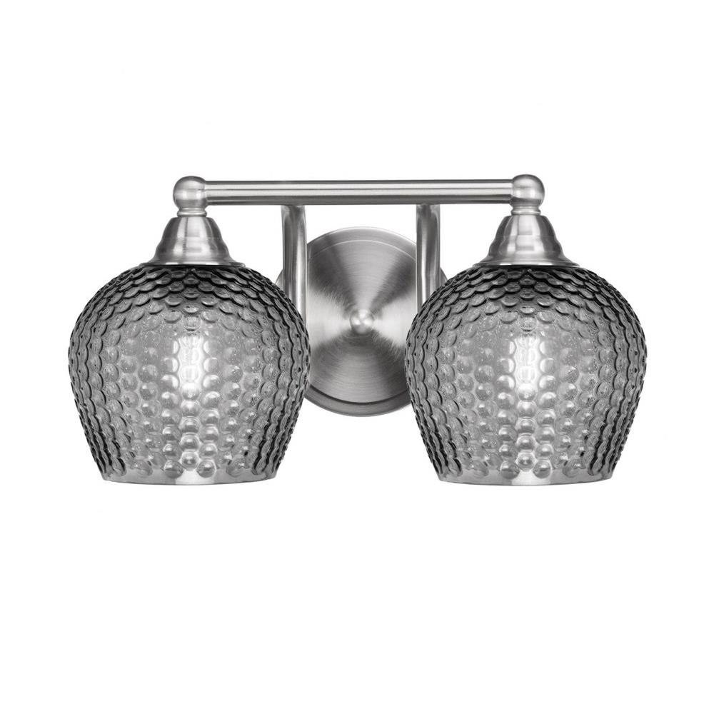 Paramount 2 Light Bath Bar 7.5 Inch Tall and 14.25 Inch Length by Toltec - 3422-BN-4602