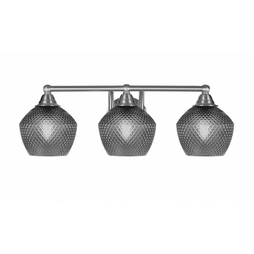 Paramount 3 Light Bath Bar 7.5 Inch Tall and 22.75 Inch Length by Toltec - 3423-BN-4622