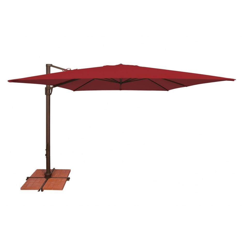 Bali 10 Foot Crank Lift Square Cantilever Umbrella by Simply Shade - SSAD45