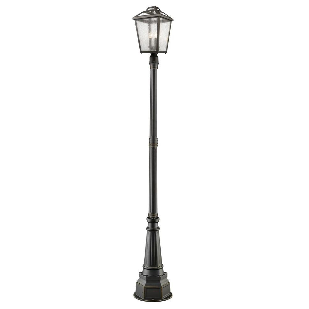Charter Meadow 3 Light Outdoor Post Mount Lantern 14.17 x 104.75 In by BSH - 372-BEL-689113