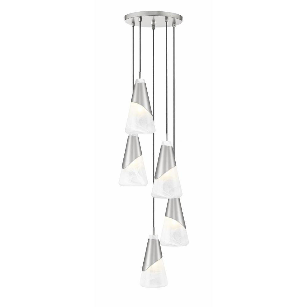 Beckhill Green 5 Light Chandelier 13.25 Inch Tall and 12 Inch Wide by BSH - 372-BEL-1374930