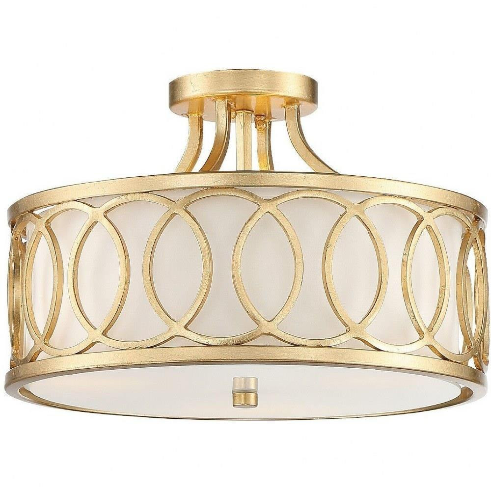 Oliver Glas 3 Light 15 Inch Wide Flush Mount by Bailey Street Home - 49-BEL-931528