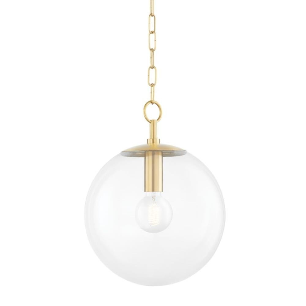 Wellands Court 1 Light Medium Pendant 15.25 Inch Tall by Bailey Street Home - 735-BEL-1151684