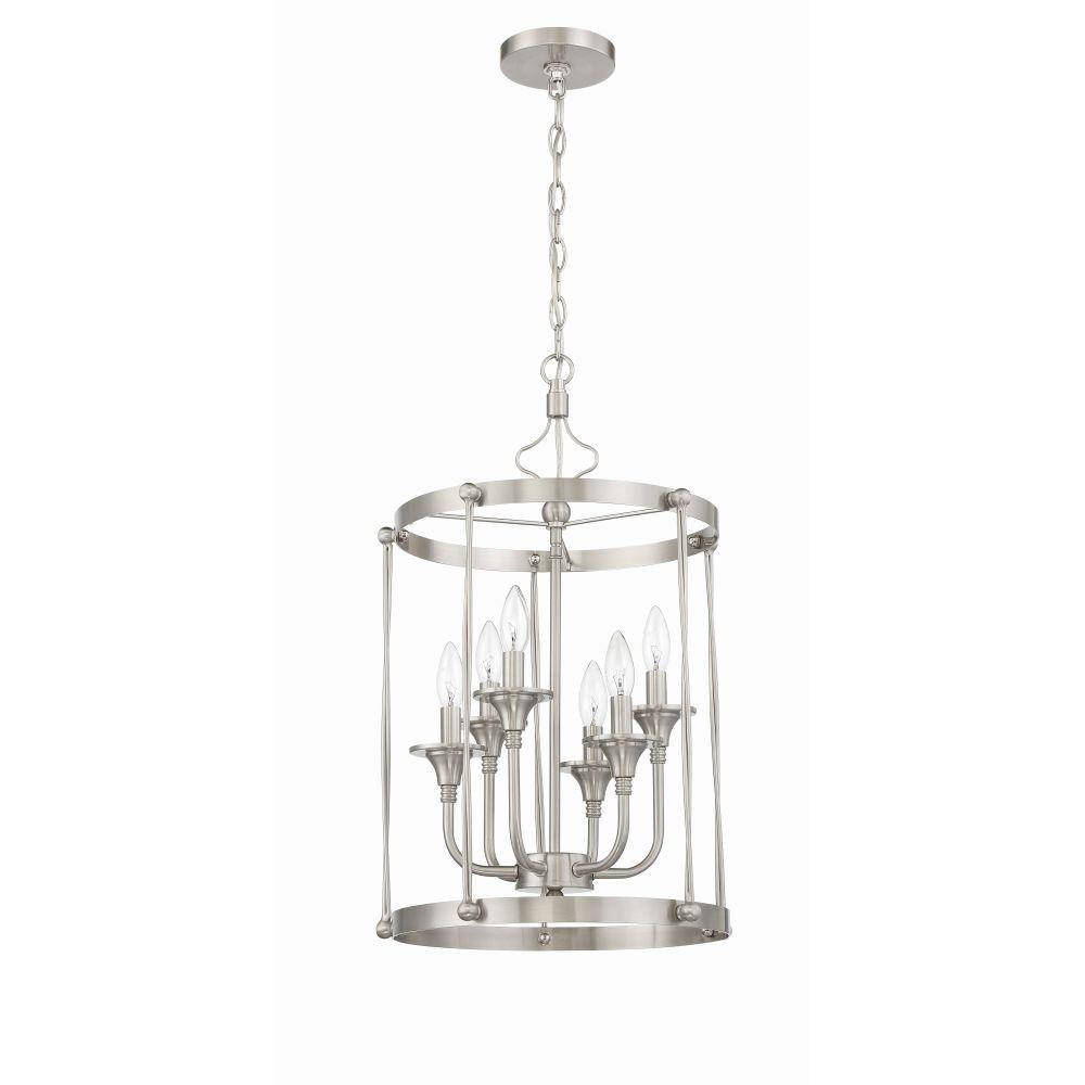 Shirley Broadway - 6 Light Cage Foyer In Traditional Style-23.98 Inches Tall and 15 Inches Wide - 139-BEL-1274862