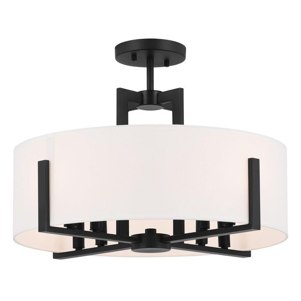 Cleeve Oaks 8 Light 20 Inch Wide Semi Flush Mount by Bailey Street Home - 1292577