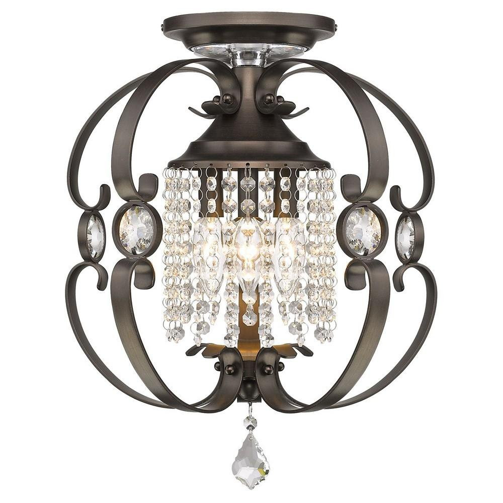 Clinton Brae 3 Light 13.5 Inch Wide Semi Flush Mount by Bailey Street Home - 170-BEL-2319946