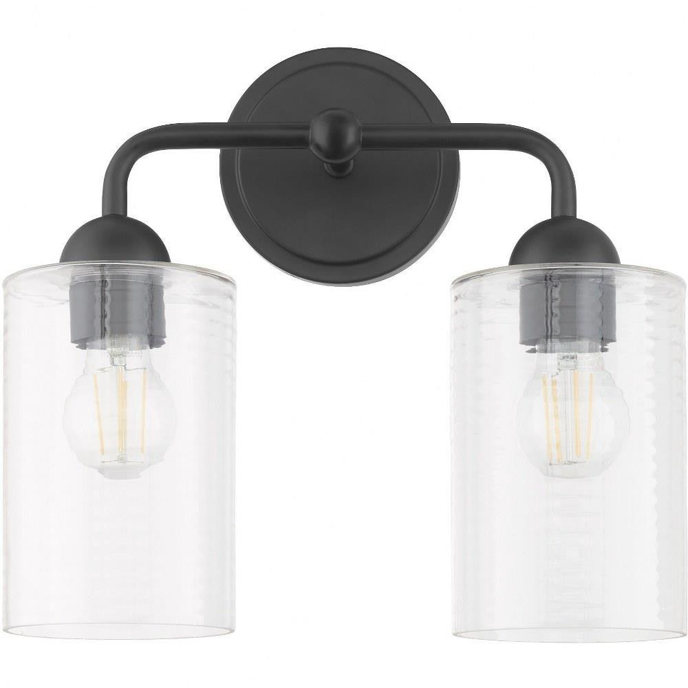 Belvoir Walk 2 Light Vanity Light 13.75 Inch Wide by Bailey Street Home - 183-BEL-1302611