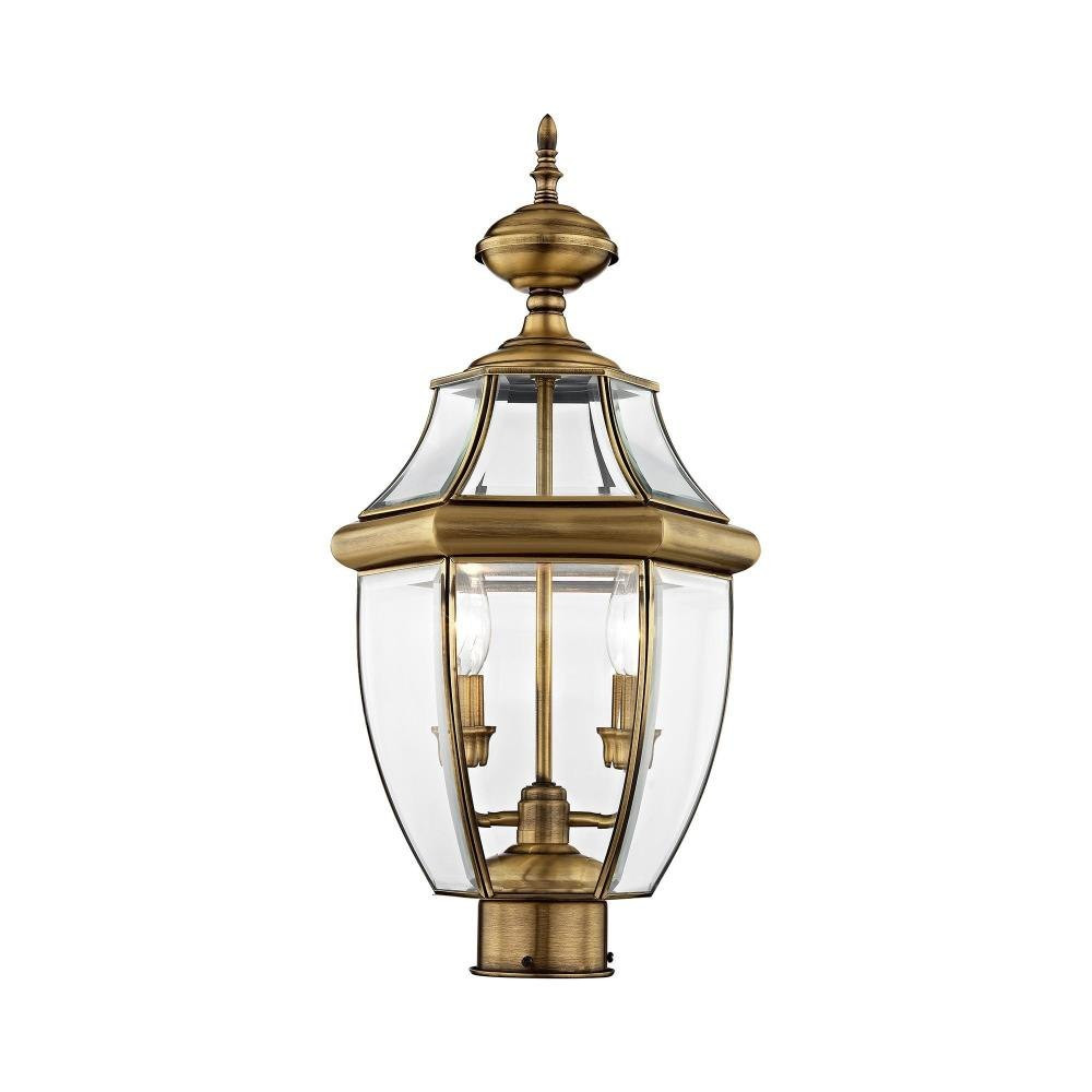 Sherwood Cliff 2 Light Outdoor Post Top Lantern 10.5 x 21.5 Inches by BSH - 218-BEL-189721