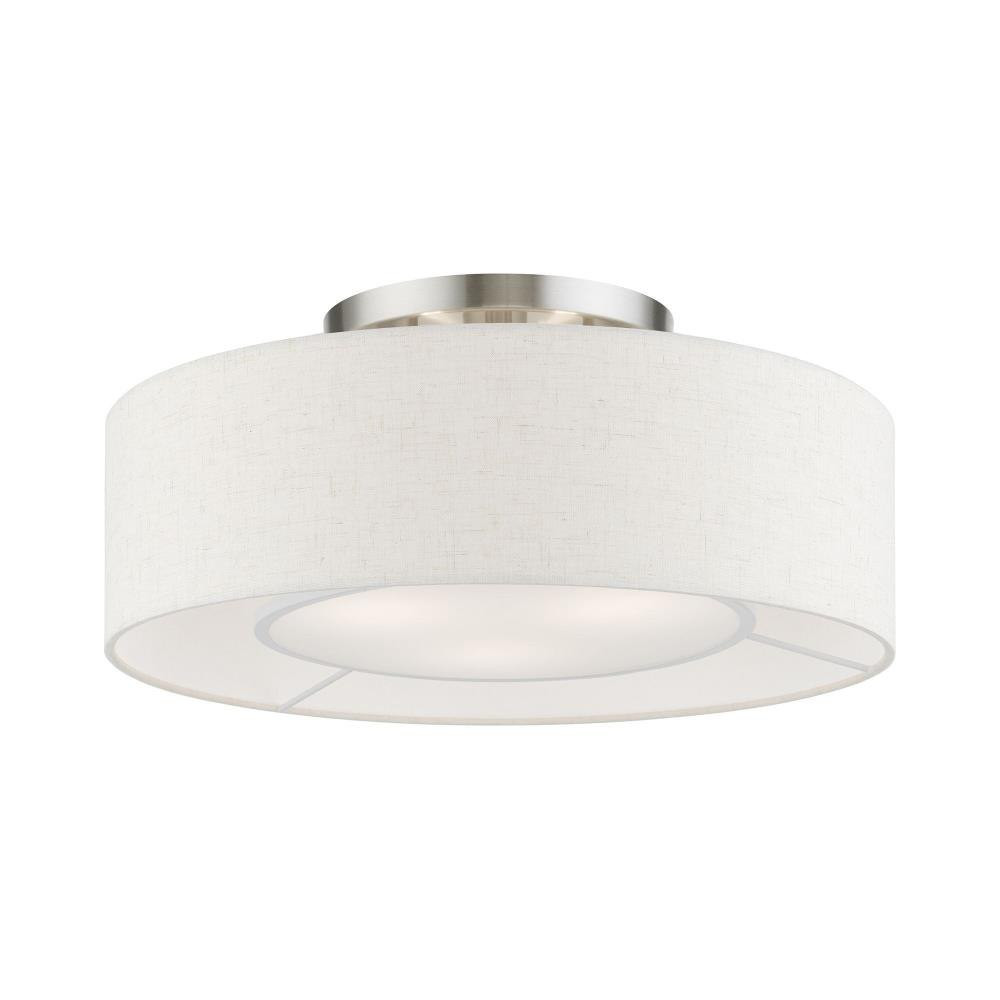 Belvedere Garth 3 Light 17 Inch Wide Semi Flush Mount by Bailey Street Home - 218-BEL-1219839