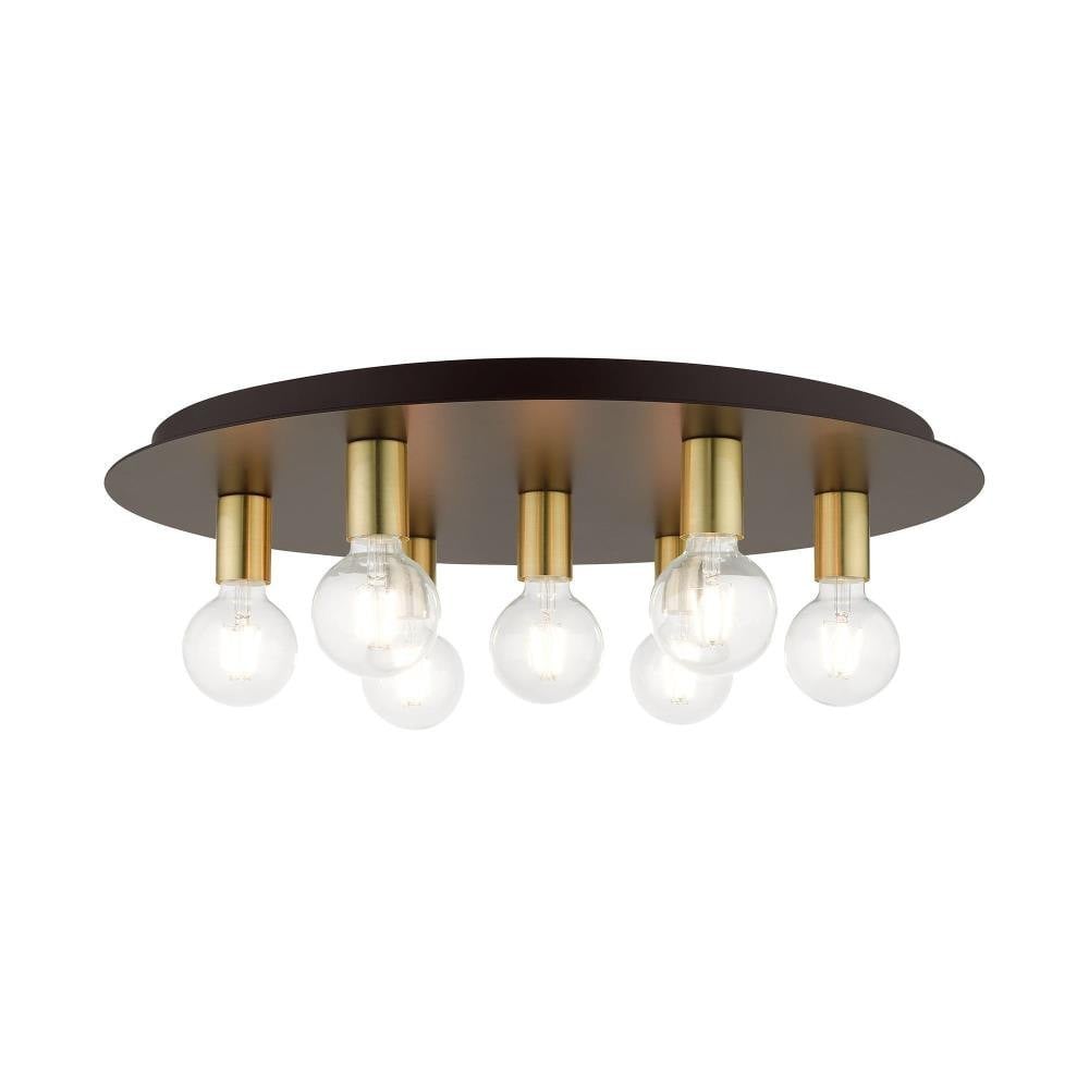 Chandos Banks 7 Light 24 Inch Wide Flush Mount by Bailey Street Home - 218-BEL-1012100