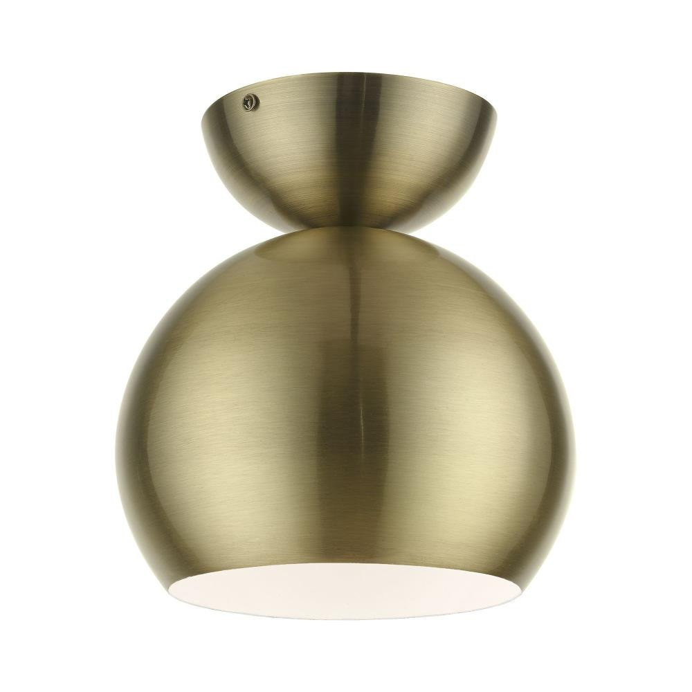 Godfrey Leaze 1 Light 8 Inch Wide Semi Flush Mount by Bailey Street Home - 218-BEL-1219878