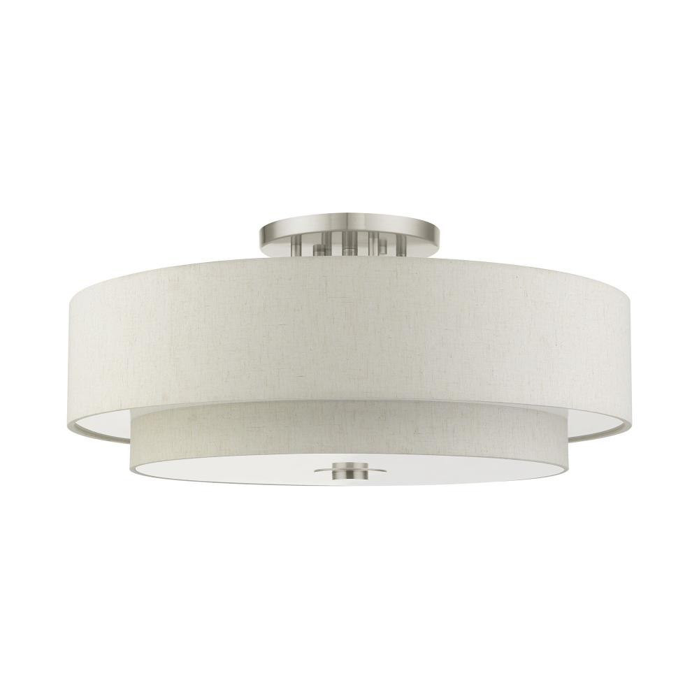 Pleasant Crescent 6 30 Inch Wide Semi Flush Mount by Bailey Street Home - 218-BEL-1012165
