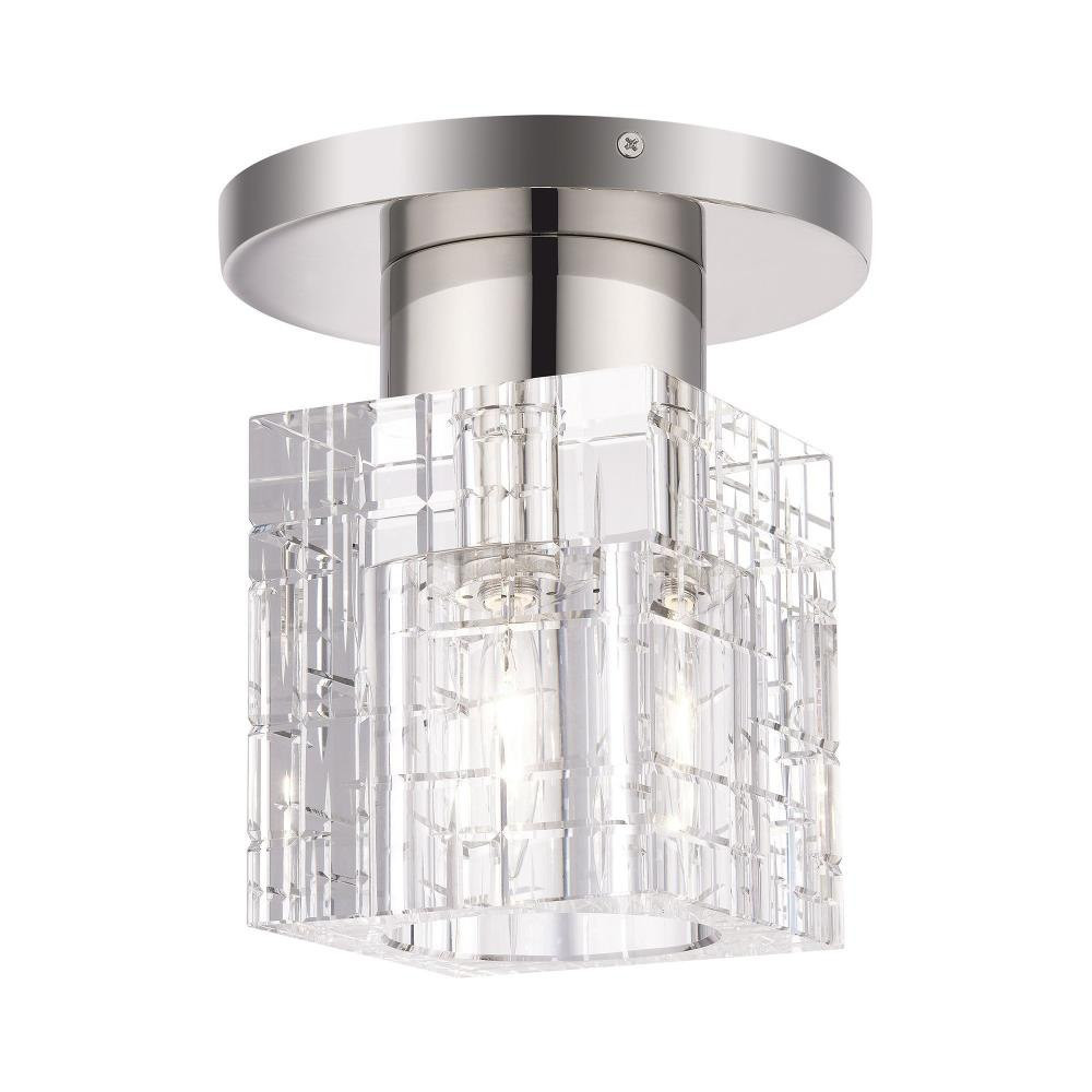 Strawberry Leys 1 Light 7 Inch Wide Semi Flush Mount by Bailey Street Home - 218-BEL-1305719