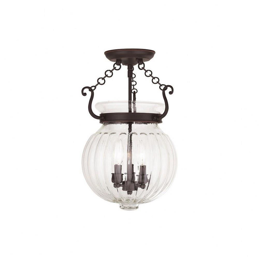 Hampden Gardens 3 Light 12 Inch Wide Semi Flush Mount by Bailey Street Home - 218-BEL-443847