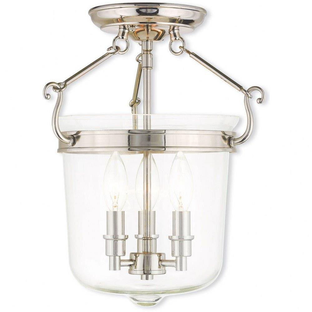 Leeds Loan 3 Light 12 Inch Wide Semi Flush Mount by Bailey Street Home - 218-BEL-476857