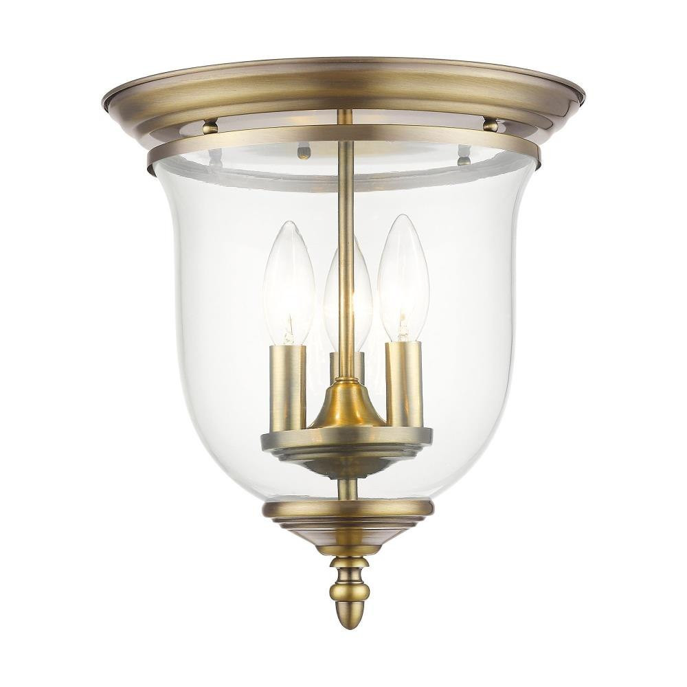 Ellison Coppice 3 Light Steel Flush Mount by Bailey Street Home - 218-BEL-189968