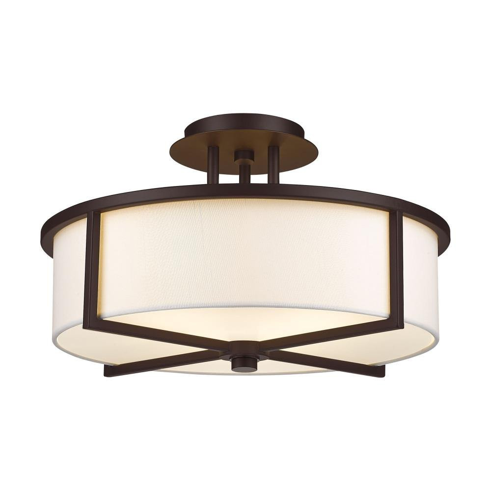 Red House Rise 3 Light 16 Inch Wide Semi Flush Mount by Bailey Street Home - 218-BEL-476988