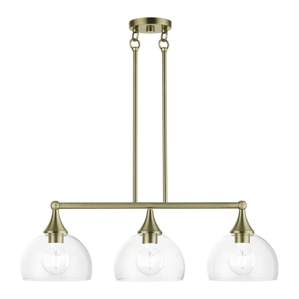 Victorian Road 3 Light Minimalistic Linear Chandelier by BSH - 218-BEL-1305728