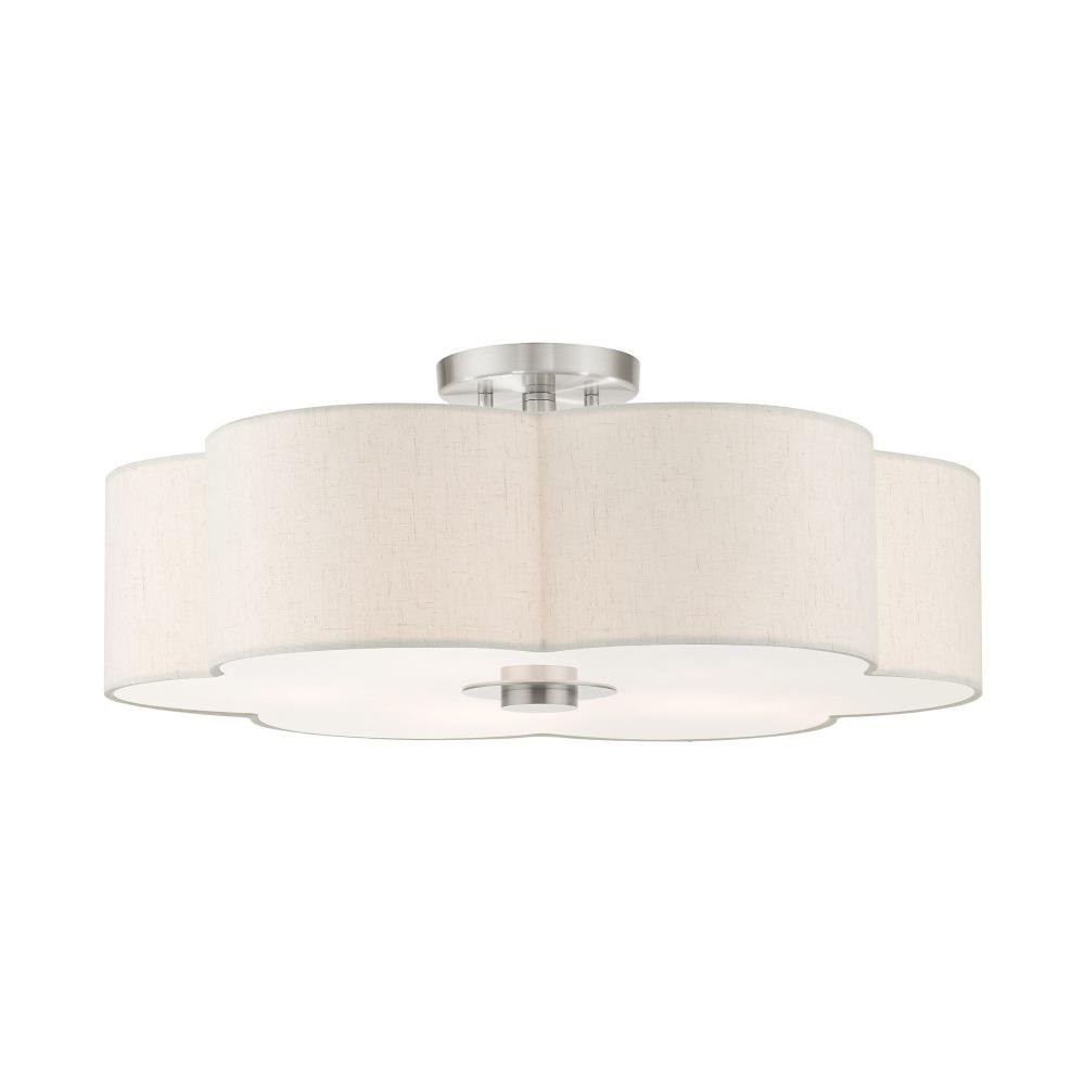 Horsley Cloisters 5 Light 22 Inch Semi Flush Mount by Bailey Street Home - 218-BEL-1012250