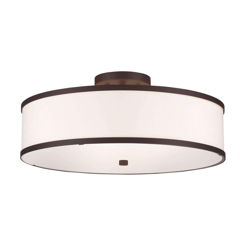 Newcomen Grove 3 Light Steel Semi Flush Mount by Bailey Street Home - 218-BEL-540081