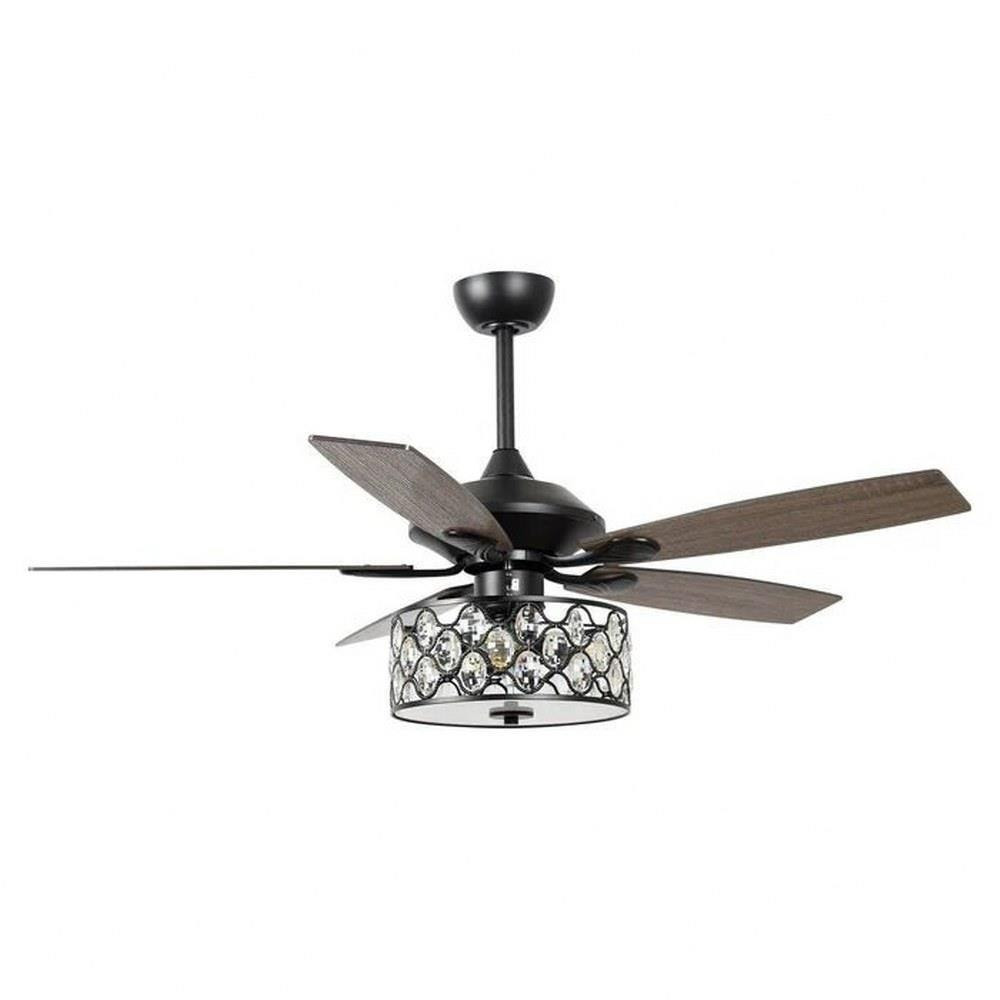 Glowthorne Gardens 5 Blade Ceiling Fan with Light Kit 52 Inch Wide by BSH - 2615-BEL-1375965