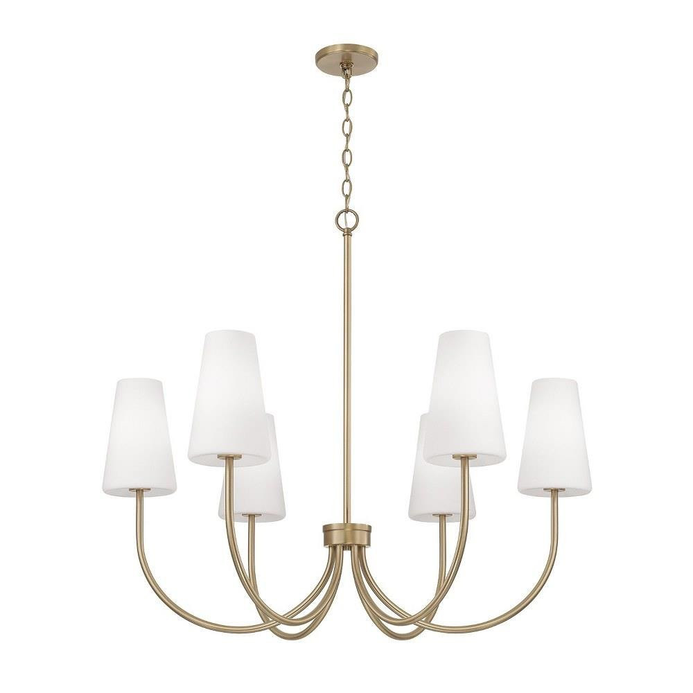 Maidens Road 6 Light Chandelier 33.25 Inch Tall and 37.25 Inch Wide by BSH - 309-BEL-1365279